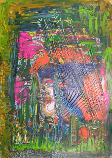 Mujer oculta. (Técnica mixta. 34 x 44 Cms.) Mujer oculta. (Técnica mixta. 34 x 44 Cms.)