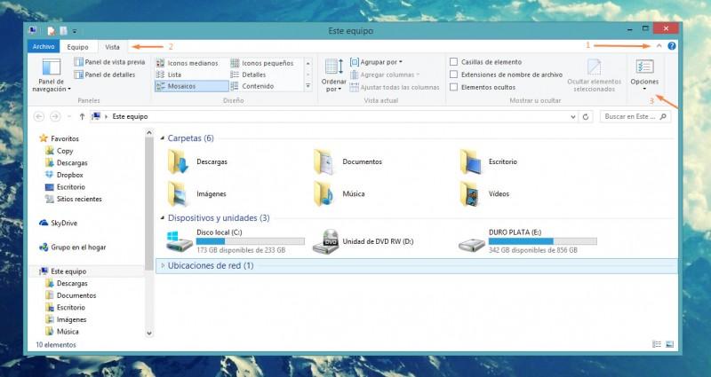 Como volver a poner las bibliotecas en Windows 8.1