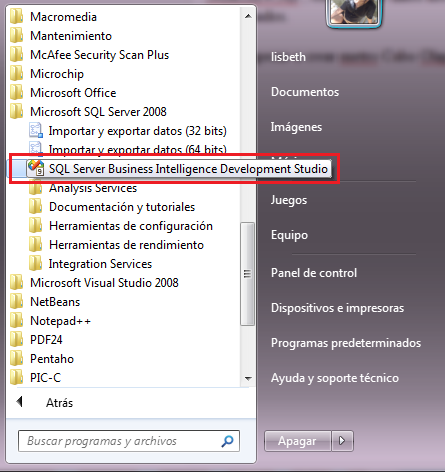 Abrir SQL Server Business Intelligence Abrir SQL Server Business Intelligence