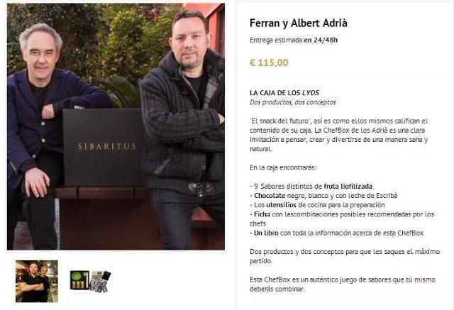 Chef Box de los Adriá, de Sibarit.us Chef Box de los Adriá, de Sibarit.us