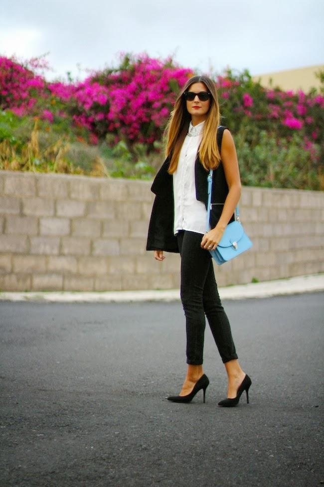 Tuxedo with baby blue touch Tuxedo with baby blue touch