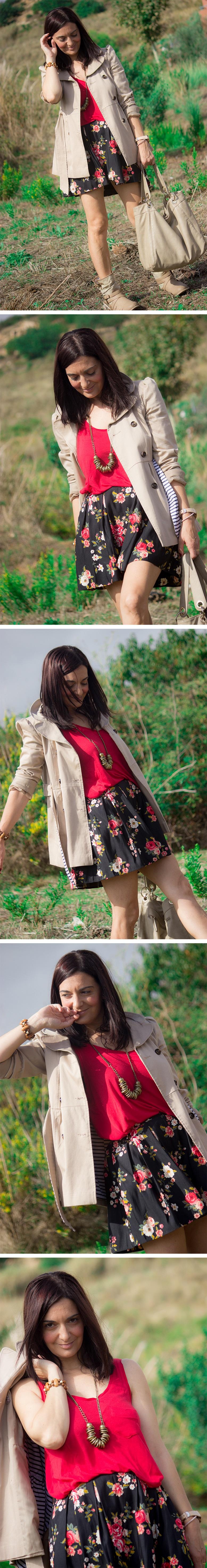 Trench and flowers Trench and flowers