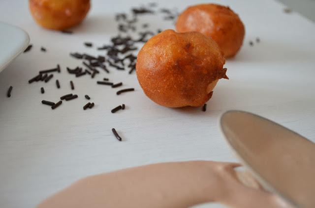 Buñuelos sobre Crema de Nutella Buñuelos sobre Crema de Nutella