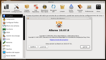 Ailurus 10.07.8 disponible Ailurus 10.07.8 disponible