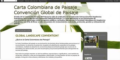 Blog de la Carta Colombiana del Paisaje.
