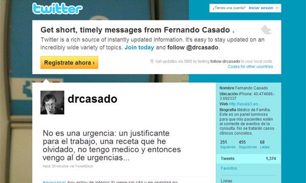 La consulta medica llego a Twitter. La consulta medica llego a Twitter.