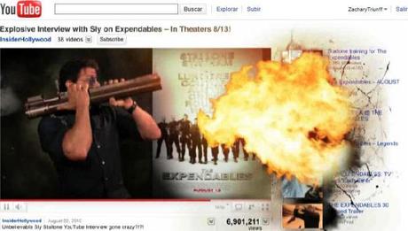 theexpendables Stallone destroza literalmente YouTube para promocionar ‘Los mercenarios’