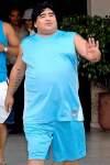 Maradona entrado en kilos Armamando Maradona