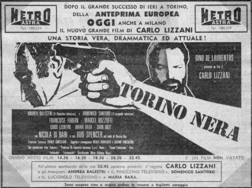 El rellume V: Turín Negro, historia de un terrone. Un poliziottesco neorrealista de Carlo Lizzani