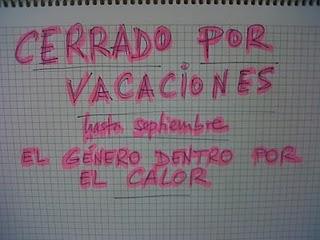 Cerrado por vacaciones