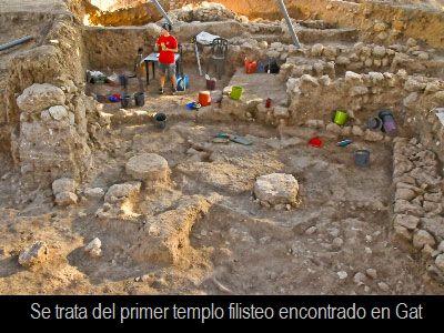 Descubren un templo filisteo del siglo X a.C. en Gat, la «ciudad de Goliat»
