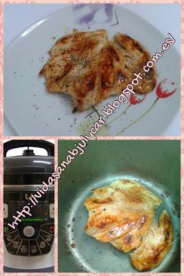 Coliflor ibérica y pechuga de pollo a la plancha (1º plato y 2º plato) en GM D y GM E Coliflor ibérica y pechuga de pollo a la plancha (1º plato y 2º plato) en GM D y GM E