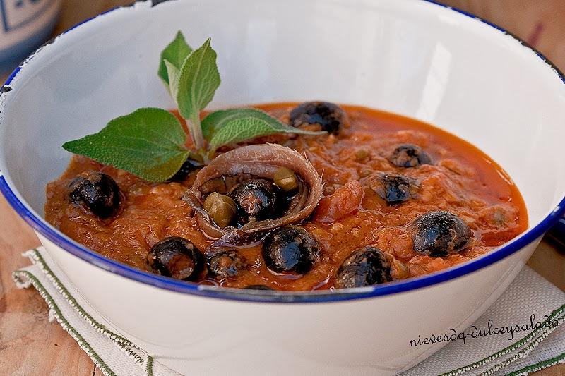 SALSA A LA PUTANESCA SALSA A LA PUTANESCA