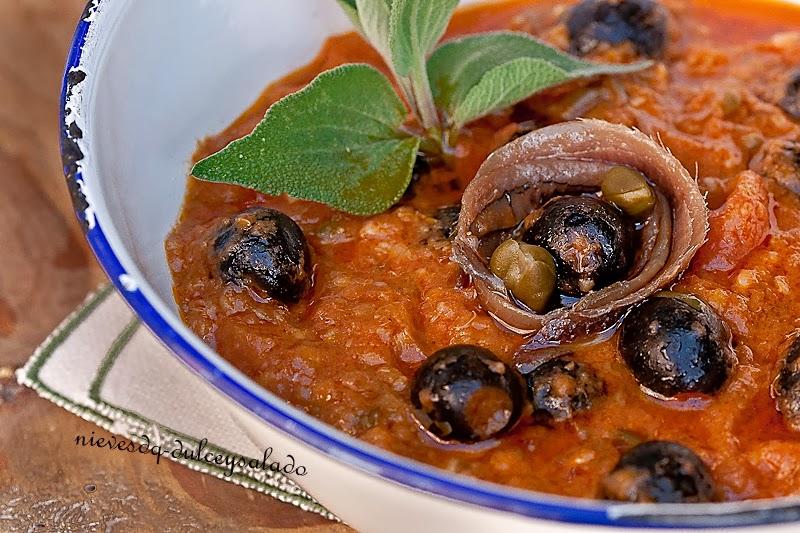 SALSA A LA PUTANESCA SALSA A LA PUTANESCA