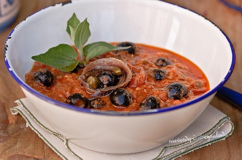 SALSA A LA PUTANESCA SALSA A LA PUTANESCA