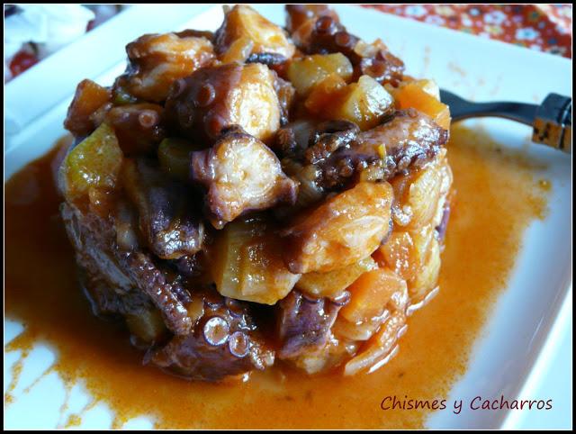 Pulpo con Verdura Pulpo con Verdura