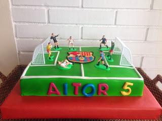 TARTA CAMPO DE FÚTBOL PARA AITOR