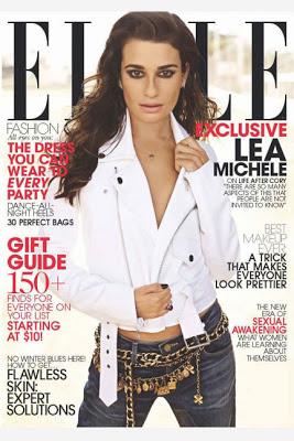 Lea Michele en la revista Elle de Diciembre