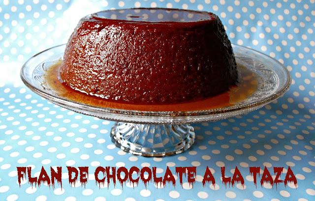 Flan de chocolate a la taza Flan de chocolate a la taza