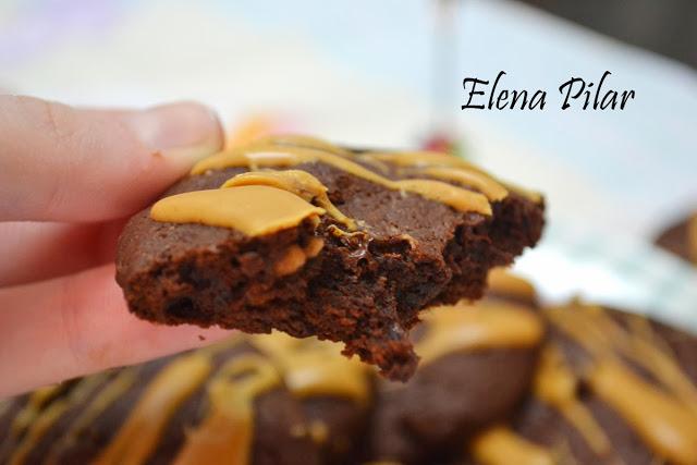 Cookies de Mantequilla de Cacahuete y Chocolate Cookies de Mantequilla de Cacahuete y Chocolate