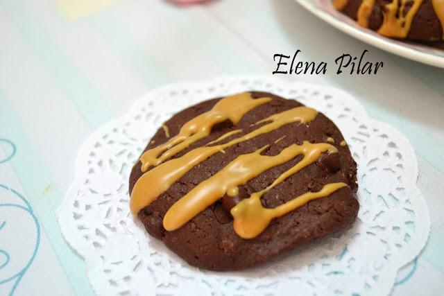 Cookies de Mantequilla de Cacahuete y Chocolate Cookies de Mantequilla de Cacahuete y Chocolate