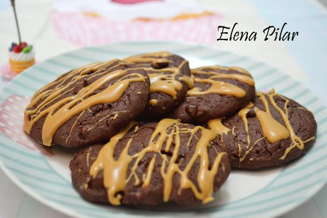 Cookies de Mantequilla de Cacahuete y Chocolate Cookies de Mantequilla de Cacahuete y Chocolate