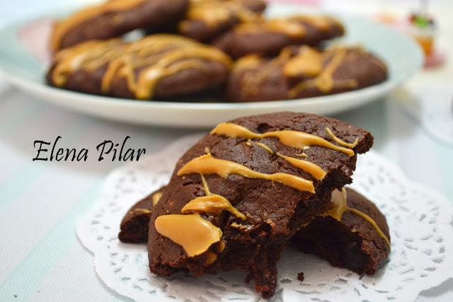 Cookies de Mantequilla de Cacahuete y Chocolate Cookies de Mantequilla de Cacahuete y Chocolate
