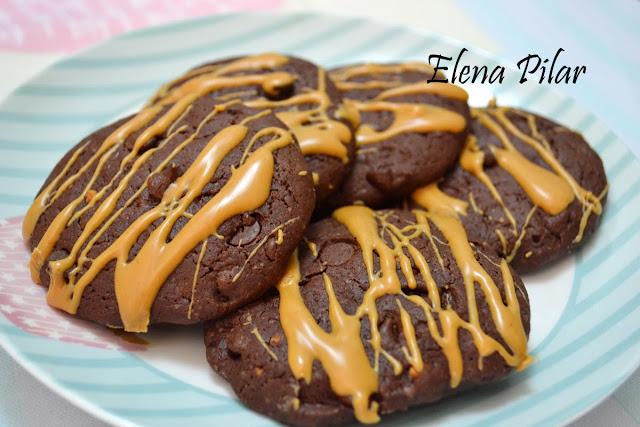 Cookies de Mantequilla de Cacahuete y Chocolate Cookies de Mantequilla de Cacahuete y Chocolate