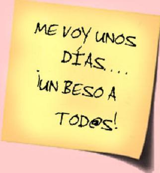 Hasta la vuelta … Vacaciones