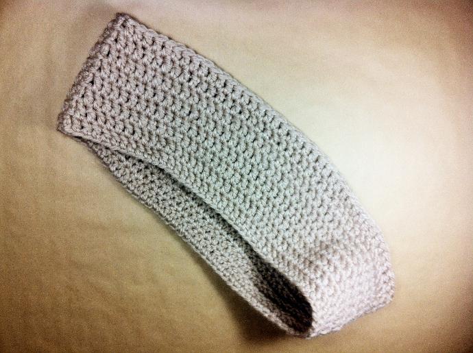 Teje una bufanda infinita a crochet Bufanda infinita cerrada
