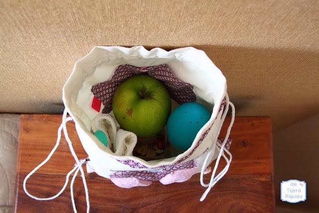 bolsa para merienda infantil