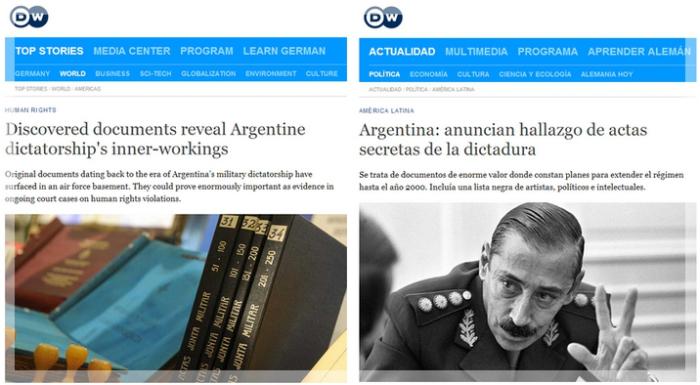 La traducción sugiere que se trata del mismo artículo, pero en realidad son dos versiones de una misma noticia.