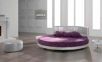 Dormitorios matrimoniales con cama redonda cama fucsia
