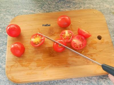 Ensalada caprese a mi manera Ensalada caprese a mi manera
