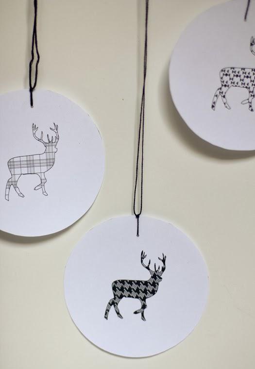 DIY...IMPRIMIBLES DE RENO PARA DECORAR LAS NAVIDADES