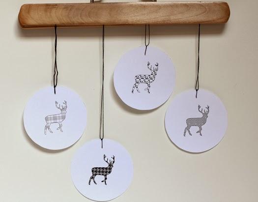 DIY...IMPRIMIBLES DE RENO PARA DECORAR LAS NAVIDADES