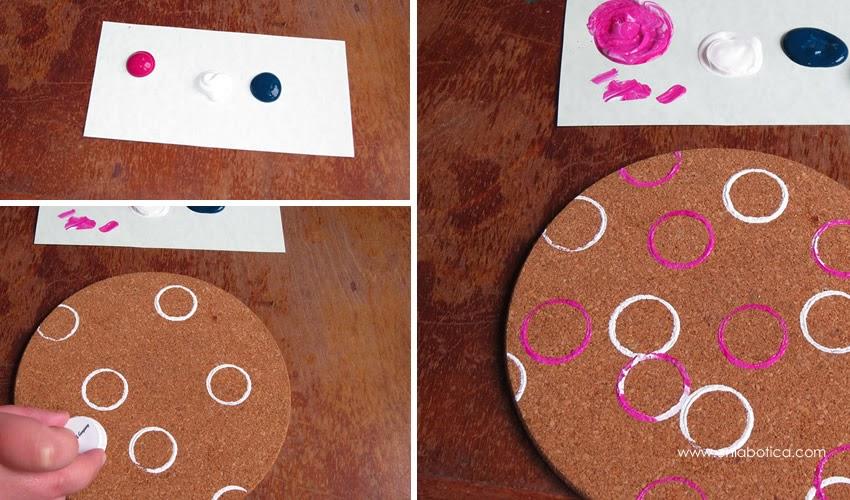 DIY: posafuentes colorido DIY: posafuentes colorido