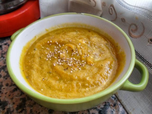 Crema de zanahoria y jengibre Crema de zanahoria y jengibre