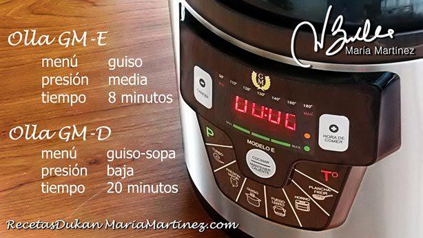 Sopa Quema Grasa Dukan en olla GM-D y GM-E Sopa Quema Grasa Dukan en olla GM-D y GM-E