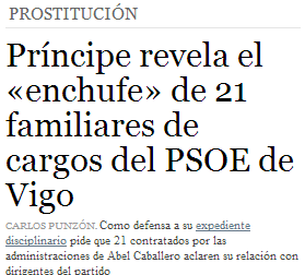 ¿Prostitución en el PSOE de Vigo?