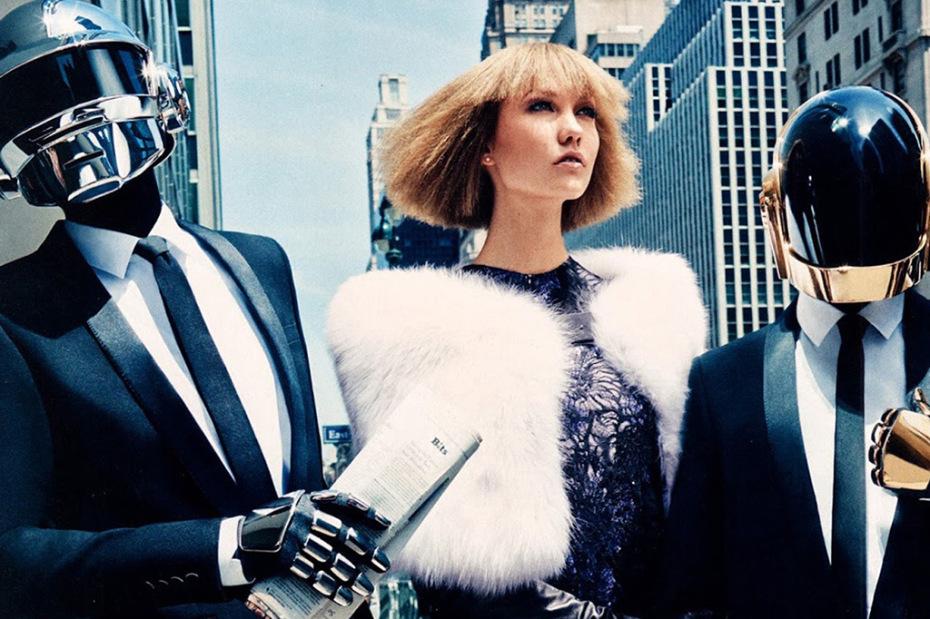Soundtrack de la Moda daft-punk-and-karlie-kloss-vogue-editorial-3