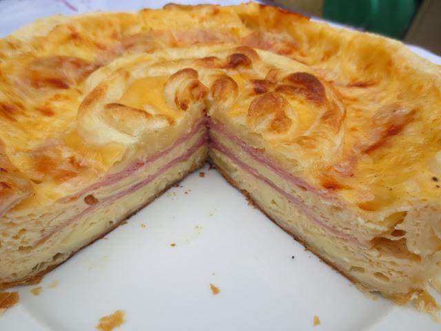 Quiche de queso brie y jamón olla GM