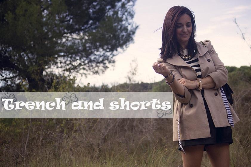 Trench and shorts Trench and shorts