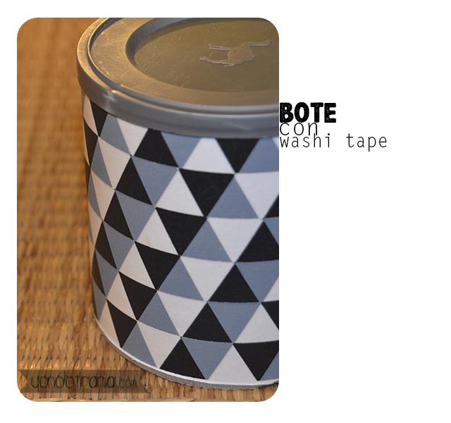 Bote de tabaco tuneado con Washi Tape Bote de tabaco tuneado con Washi Tape