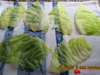 ROLLITOS DE COL RELLENOS AL CAVA ROLLITOS DE COL RELLENOS AL CAVA