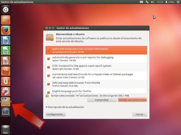 Que hacer después de instalar Ubuntu 12.04 gestor-actualizaciones