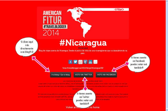 ¡Compitiendo en Fitur 2014! #NicaraguaTieneTravelBlogger