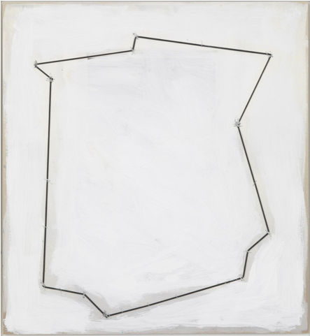 ¨The show is over¨ o cómo ironizar con la decadencia de la pintura RICHARD PRINCE Untitled, 2012 Rubber band, inkjet, staples, and acrylic on mounted newsprint 61 x 55.9 cm