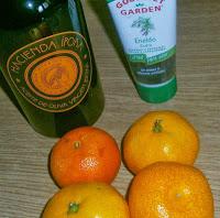 Salmón con verduras en salsa de mandarina