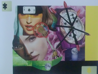 El Tiempo en rosa. (Collage 41 x 50 Cms) El Tiempo en rosa. (Collage 41 x 50 Cms)